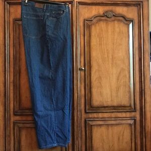 L.L. Bean wide leg jean- 18 Regular